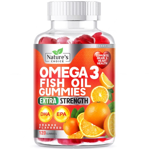 Design Tasty Omega 3 Fish Oil Gummies Design needed for Nature's Gummies por agooshe