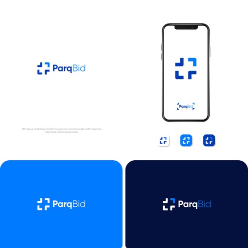 Powerful new Logo Design for team workflow tool to communicate with vendors. Design by END™