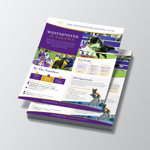 Design a Highlight Sheet for the iconic Westminster Kennel Club Dog Show! Design by Jordon