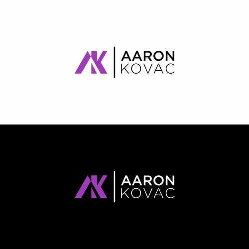 Design a personal branding logo for Business consulting using my name Aaron Kovac OR initials AK Design by Siput ♔