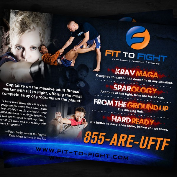 Diseño de sercor80 titulado &quot;Help Fit to Fight with a new postcard or flyer&quot;