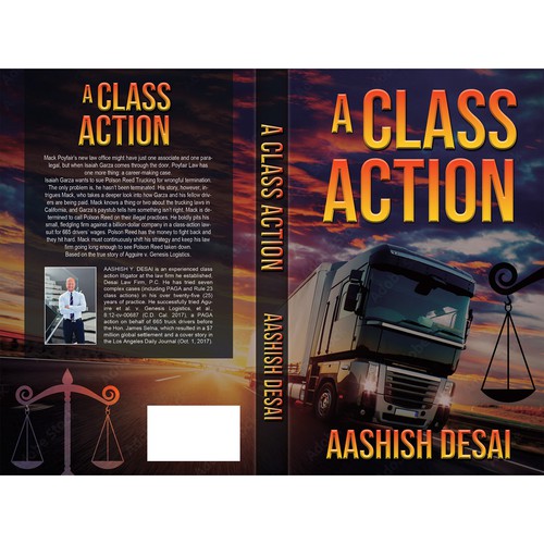 Book Cover Design for a A Legal Fiction Book Based On A True Story Design by Designtrig