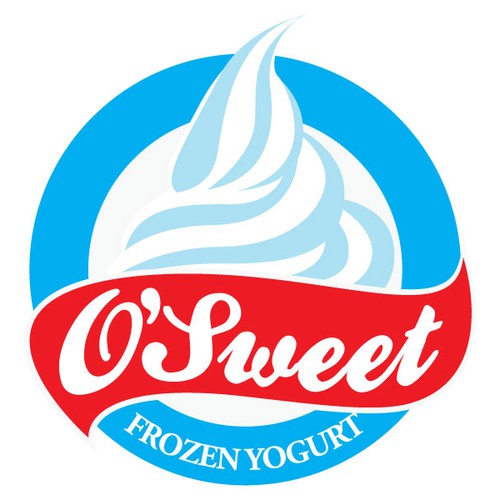 logo for O'SWEET    FROZEN  YOGURT Design by ian6310