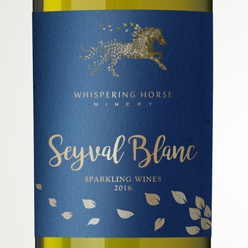 Whispering Horse Winery Wine bottle label Product label contest
