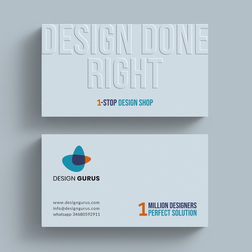 Business Card for DesignGurus.com Réalisé par IK_Designs