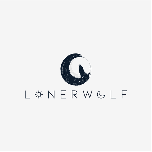 Wolf Sun/Moon Logo For Spiritual Website Design by via_oktav