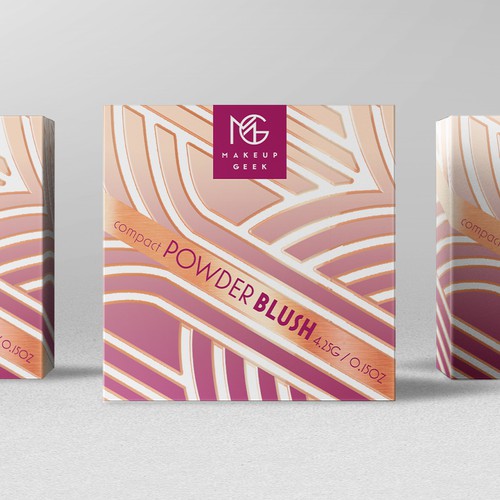 Makeup Geek Blush Box w/ Art Deco Influences Design by bcra