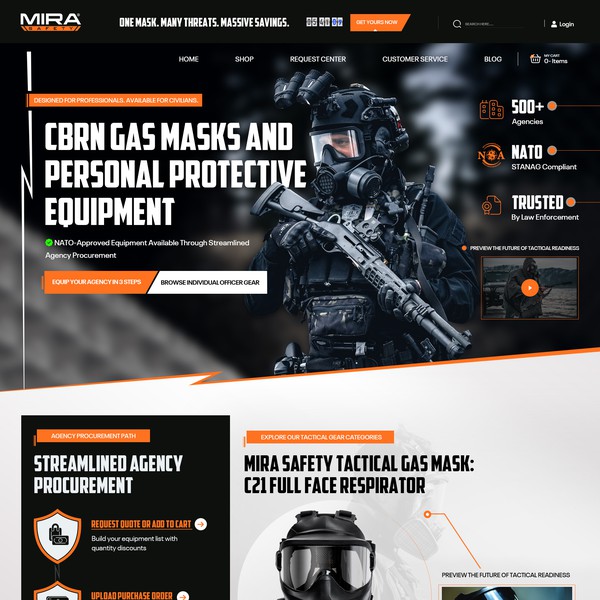 Personal Protection Equipment Website Design