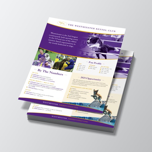 Design Design a Highlight Sheet for the iconic Westminster Kennel Club Dog Show! por Jordon