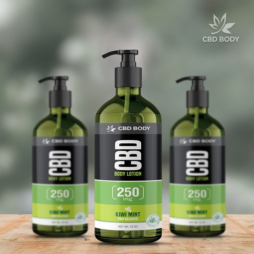 CBD Body Lotion Label Design Contest Design by Manoj Gajjar