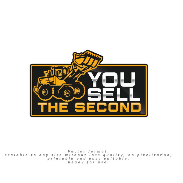 Minimalistic logo for cat-heavy-equipment-dealer