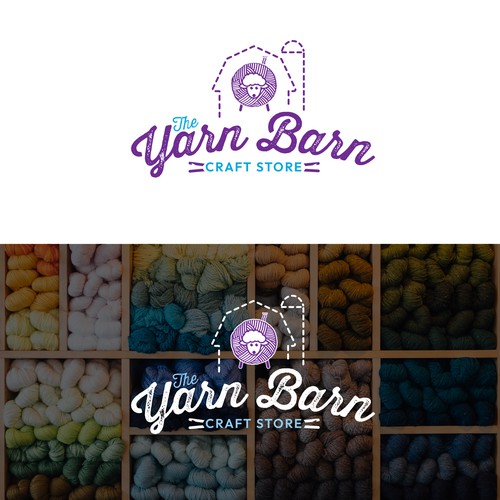 Design a logo for an amazing yarn shop! Design by ShaneDavidDesign