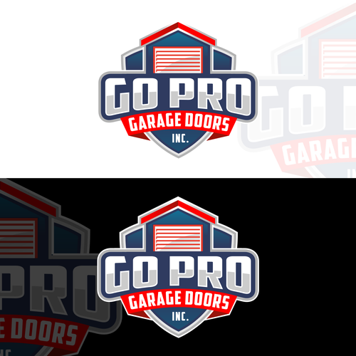 Go Pro Garage Doors Inc Reband Design by Zyukron