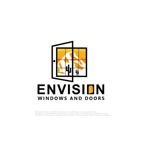 Design a modern eye-catching logo Window/Door company. Lets go! Design by designedbyjeriz▲