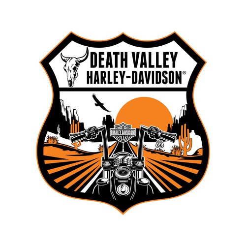 edgy harley-davidson logo デザイン by dan.elco09