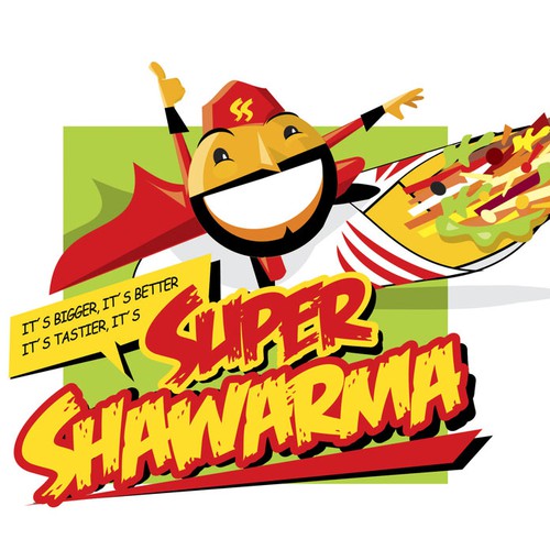 logo for Super Shawarma Design by Adrian Medel Aceiro