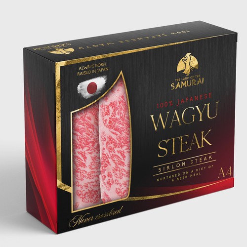 100% JAPANESE WAGYU STEAK Design by Hey Mad´esigns⚡