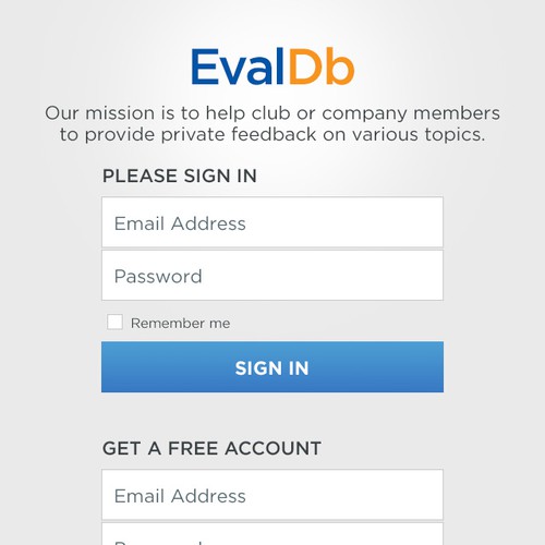 Landing sign in/sign up page Design by Masivo