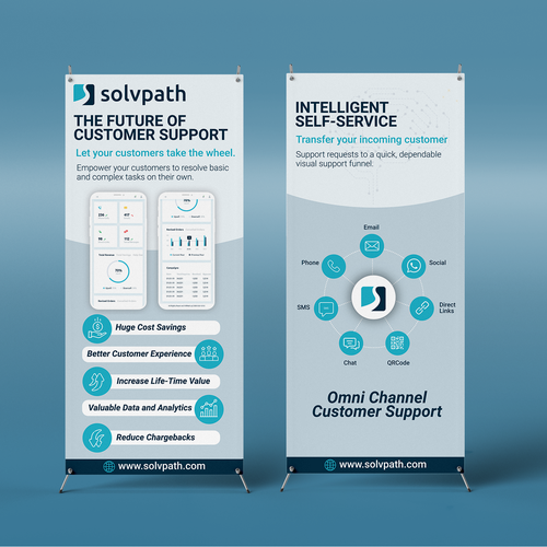 Self-Service Support Pop Up Banner Design by GD @rtist