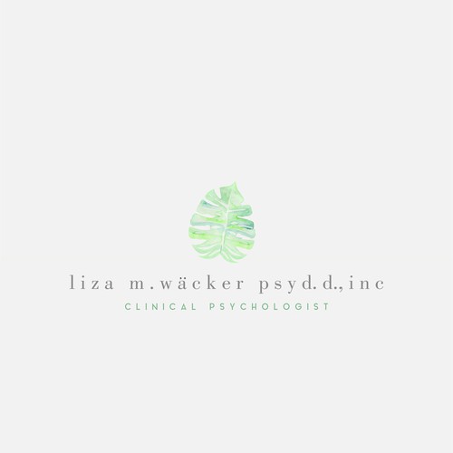 Psychologist needing a delicate, feminine watercolor style tree, branch or leaf logo Design by AnaLogo