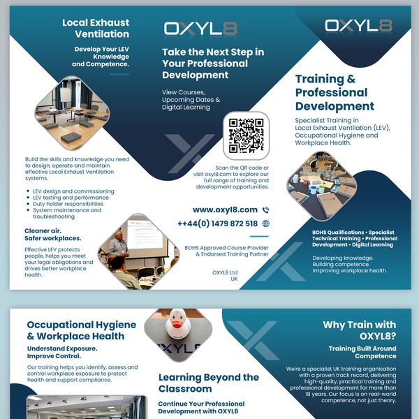 OXYL8 Training & Professional Development leaflet