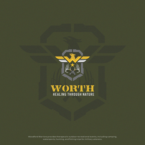 コンペ「Warrior Outdoor Recreation Therapy - WORTH Logo Design Contest」のデザイン by Q_Nさん 