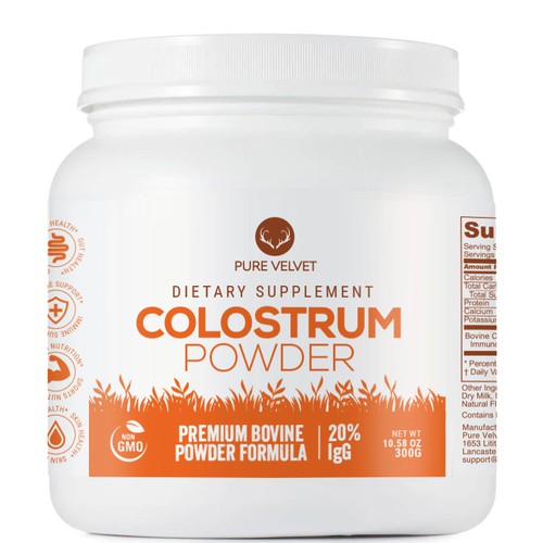 Design di Re-design Supplement Label to capture Amazon shopper attention & boost CTR - Colostrum Powder di intanamir