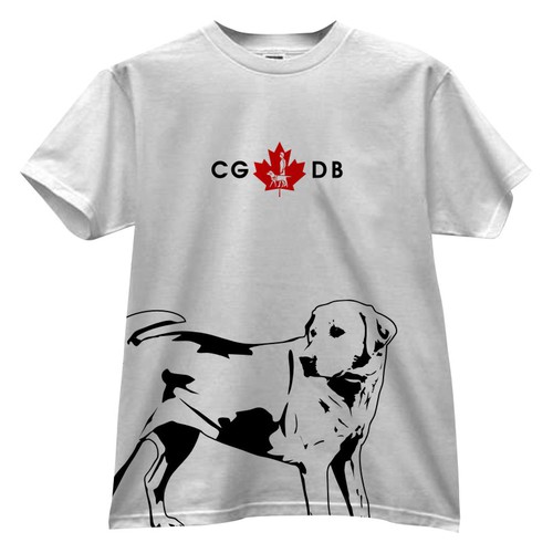 t-shirt design for Canadian Guide Dogs for the Blind Diseño de ergee