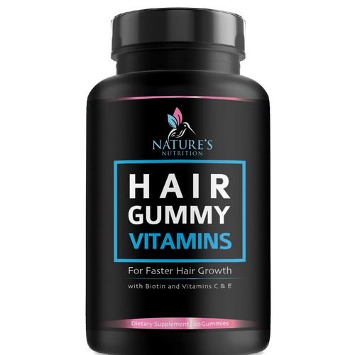 Nature's Nutrition needs a Gummy Vitamins black label Design by agooshe