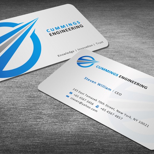 Help Cummings Engineering with a new stationery Design by Kelvin.J
