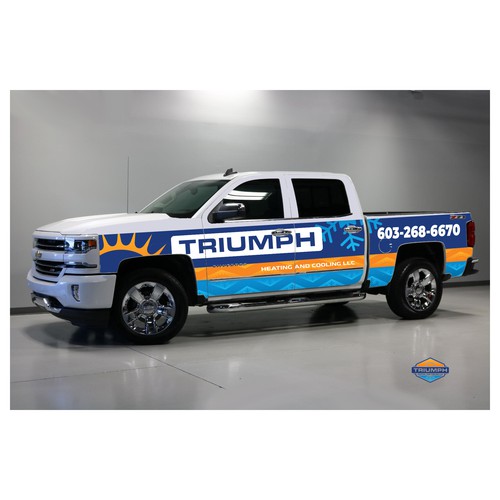 HVAC Truck Wrap Design por an3