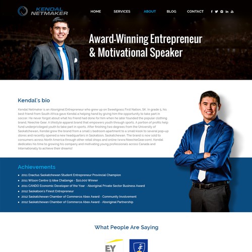 MOTIVATIONAL SPEAKER WEBSITE Design por Arijit81