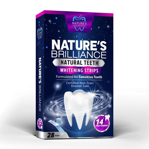 Natural Design Needed for Nature's Brilliance Whitening Strips Design by agooshe