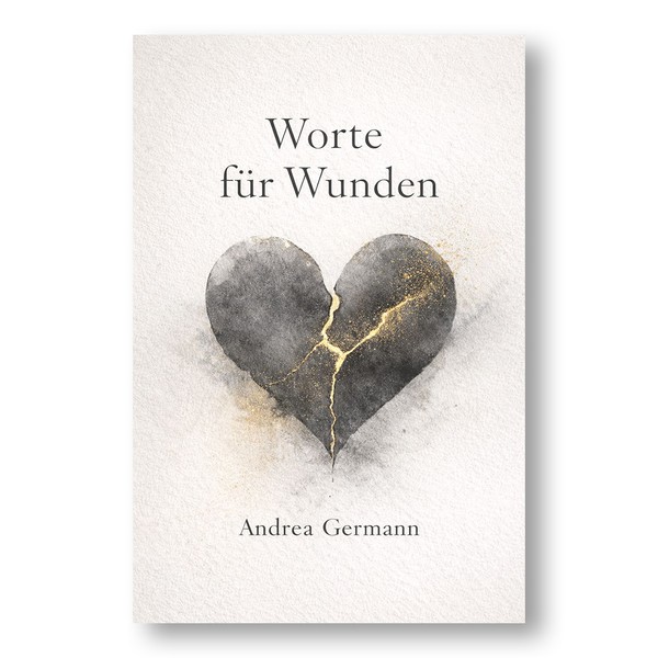 Design by Avi87 titled "Book cover design "Worte für Wunden""