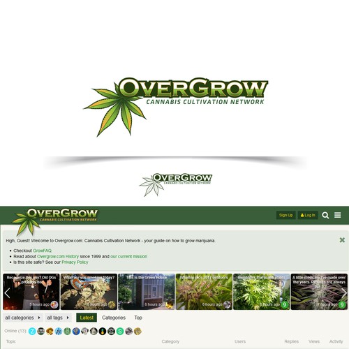 Design timeless logo for Overgrow.com Design by fremus