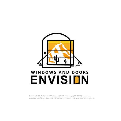 Design a modern eye-catching logo Window/Door company. Lets go! Design by designedbyjeriz▲