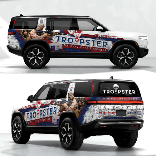 Vehicle Wrap for Military Nonprofit Design by DVKstudio™