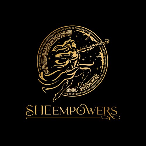 SHEempowers - luxurious design of a woman preferrably in some kind of a circle to appeal to women professionals Design by Sprinkle Studio