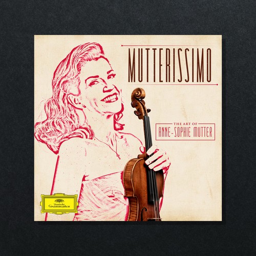Illustrate the cover for Anne Sophie Mutter’s new album デザイン by Leonidas Lecter ☑