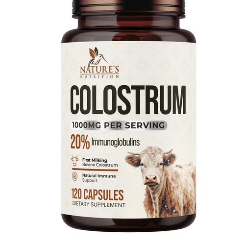 Powerful, Colostrum Design Needed for Nature's Nutrition Design by UnderTheSea™