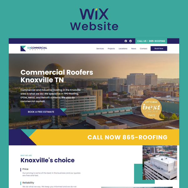 KH Commercial Roofing Page