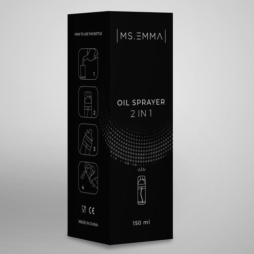 Luxury and Slim Design for a Olive Oil Sprayer Packaging Design réalisé par Jena-288