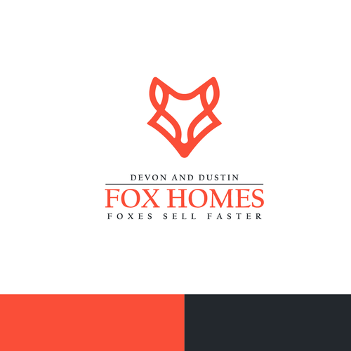 Design Sleek, Elegant, & Fun Fox Logo and Brand Kit for Husband Wife Real Estate Team Design by arasiart