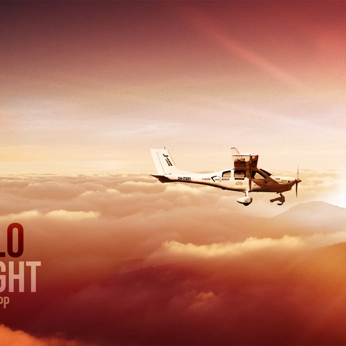 Solo Flight. Design an awesome book cover that captures the adventure of flight. Design by Rav Astra