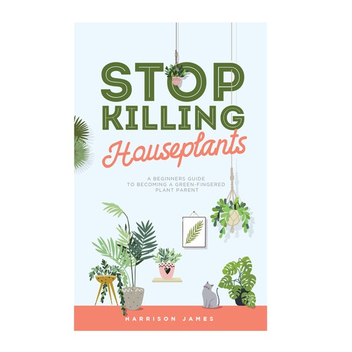 Design a plant parenting book cover Design by redsonya