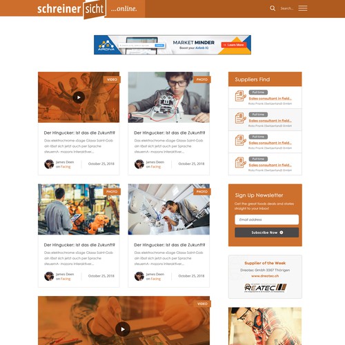 Web page design contest entry by OMGuys™