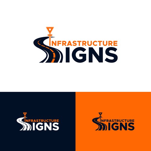 Infrastructure Signs | Construction/Sign Company Design by Qinzi Std