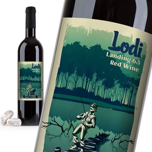 Landing 63 Wine Label Design by danc