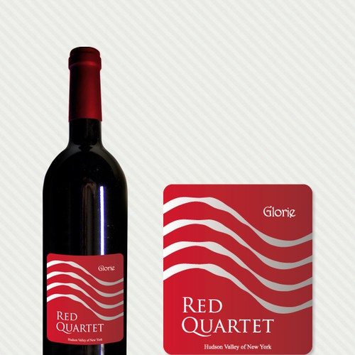 Glorie "Red Quartet" Wine Label Design デザイン by The Nugroz