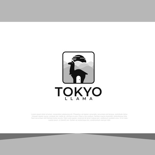 Outdoor brand logo for popular YouTube channel, Tokyo Llama Design por The Seño